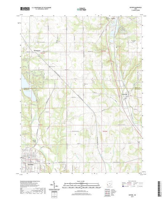 Oxford Ohio US Topo Map Image