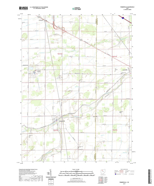 Pemberville Ohio US Topo Map Image
