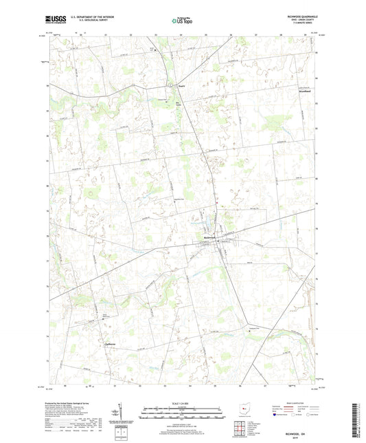 Richwood Ohio US Topo Map Image