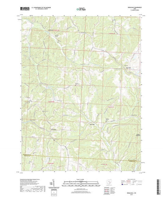 Ruraldale Ohio US Topo Map Image
