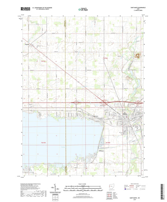 Saint Marys Ohio US Topo Map Image