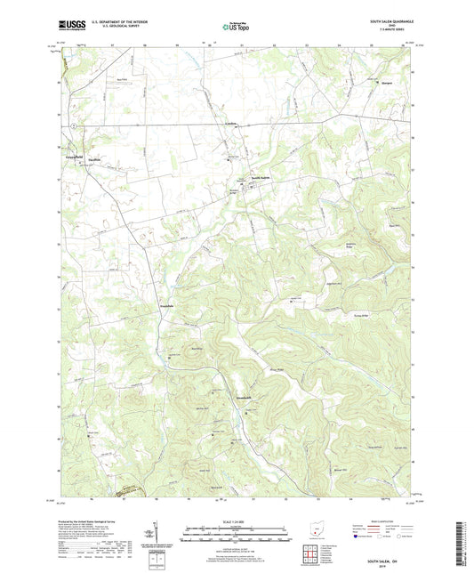 South Salem Ohio US Topo Map Image