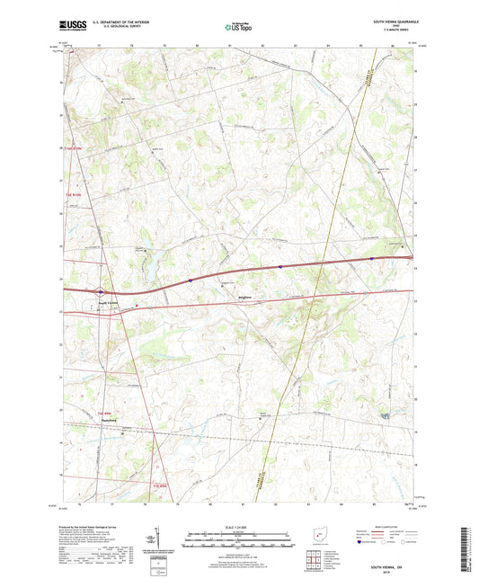 South Vienna Ohio US Topo Map Image