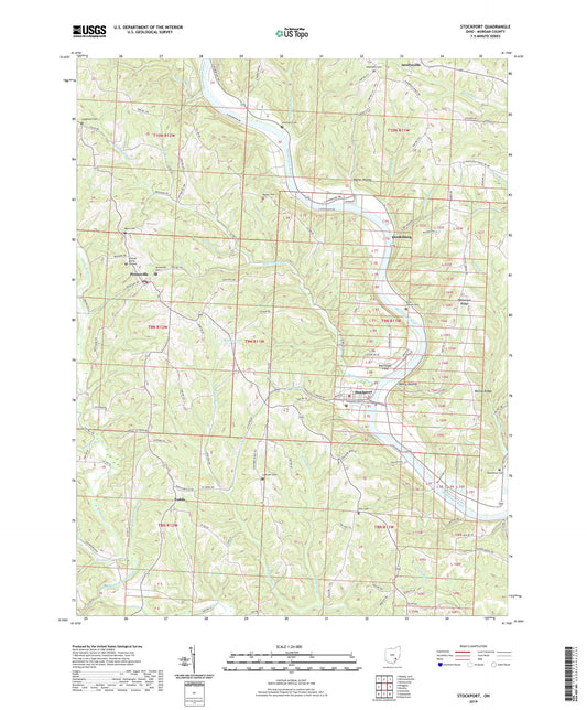 Stockport Ohio US Topo Map Image