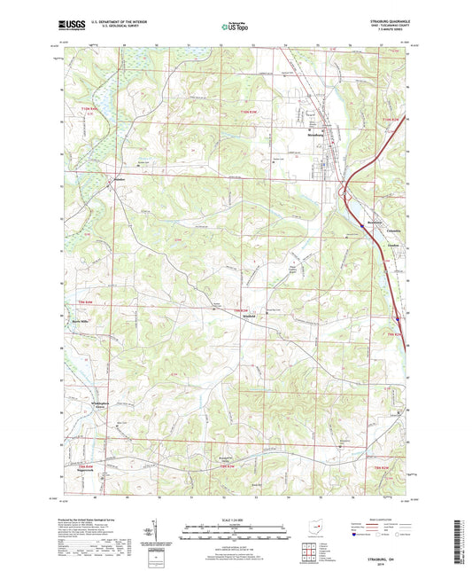 Strasburg Ohio US Topo Map Image