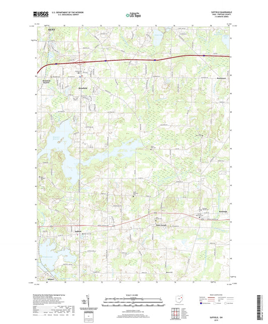 Suffield Ohio US Topo Map Image