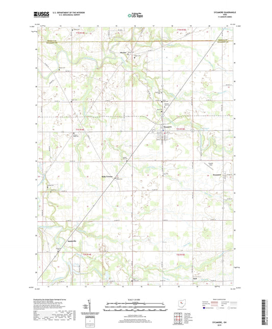 Sycamore Ohio US Topo Map Image