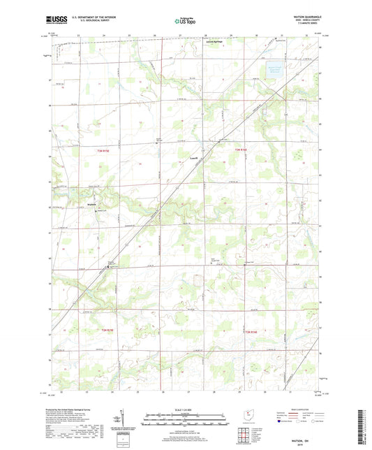 Watson Ohio US Topo Map Image