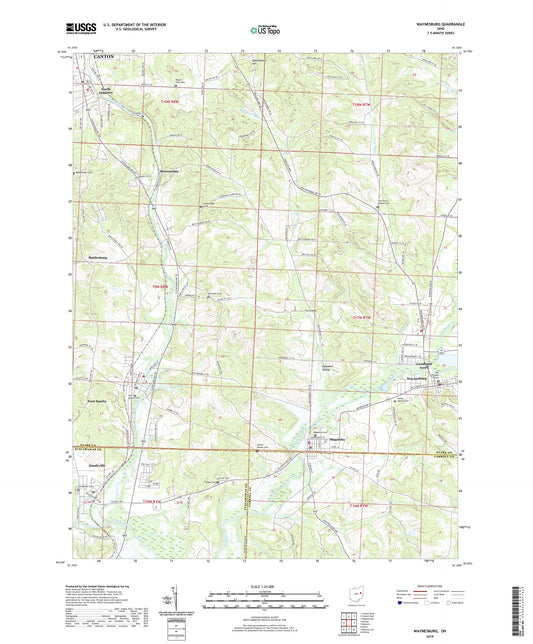 Waynesburg Ohio US Topo Map Image