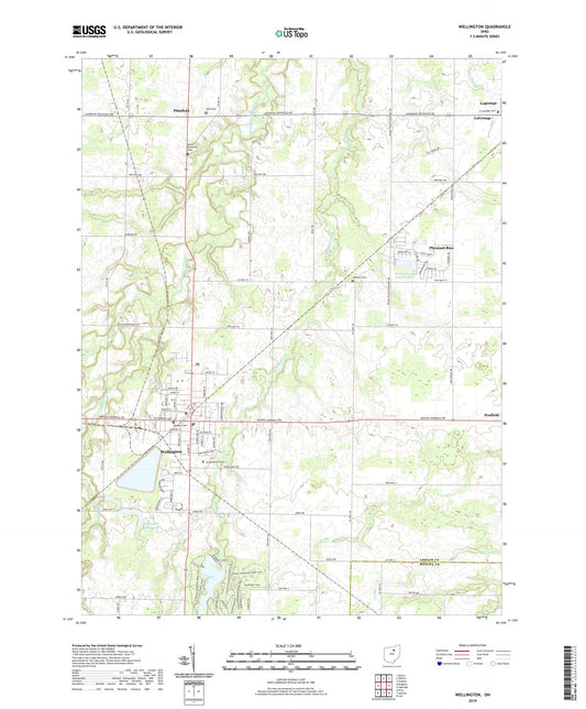 Wellington Ohio US Topo Map Image