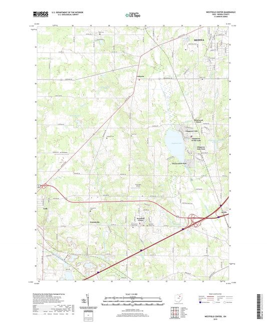 Westfield Center Ohio US Topo Map Image