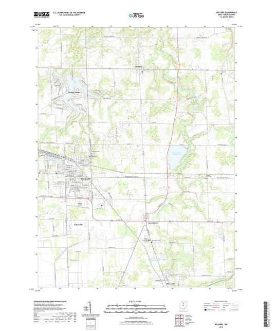 Willard Ohio US Topo Map Image