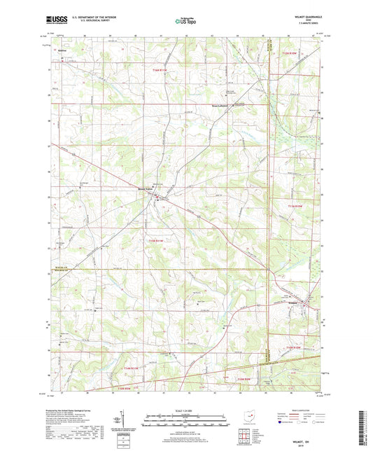 Wilmot Ohio US Topo Map Image