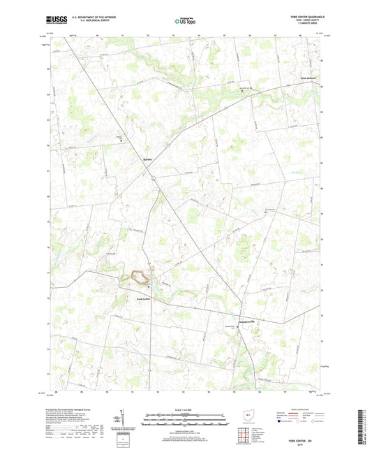 York Center Ohio US Topo Map Image