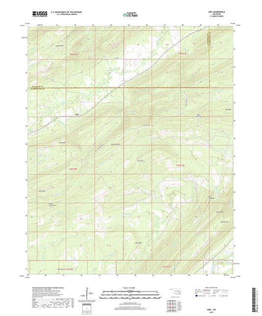 Adel Oklahoma US Topo Map Image