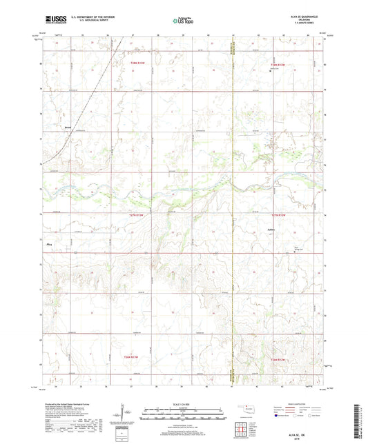 Alva SE Oklahoma US Topo Map Image
