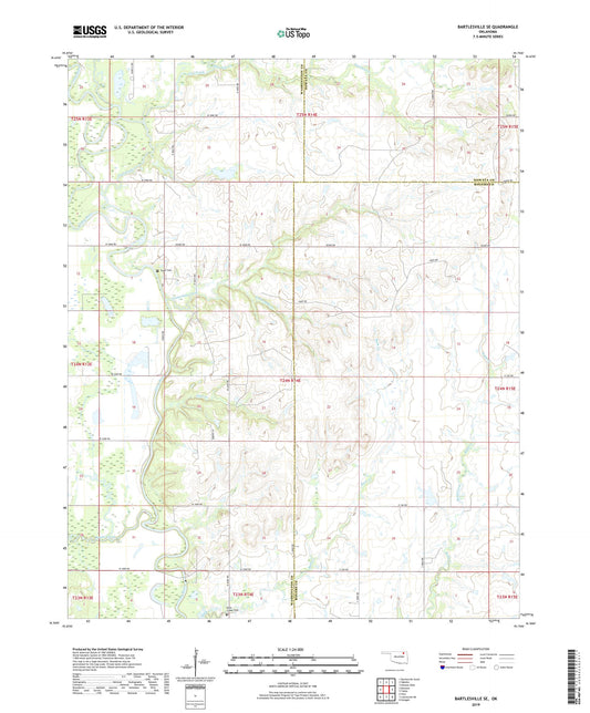 Bartlesville SE Oklahoma US Topo Map Image