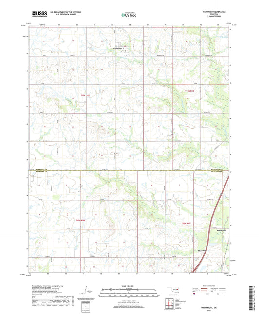 Wainwright Oklahoma US Topo Map Image