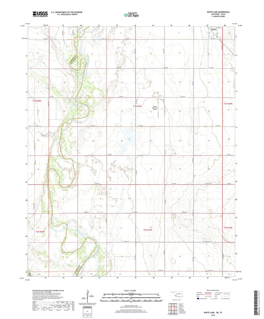 White Lake Oklahoma US Topo Map Image