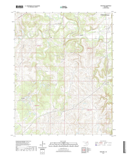 Woolaroc Oklahoma US Topo Map Image