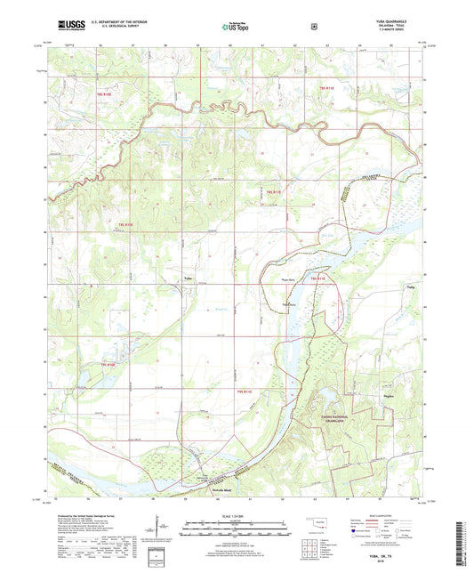 Yuba Oklahoma US Topo Map Image