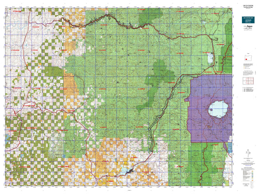 Oregon 22 Dixon Map Image