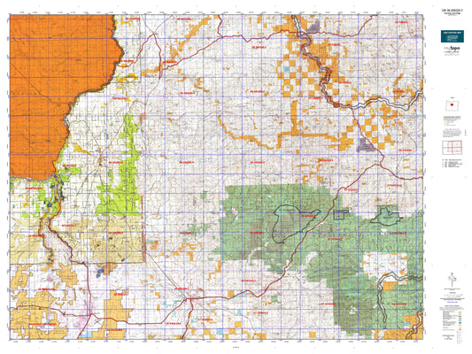 Oregon 38 Grizzly Map Image