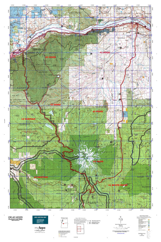 Oregon 42 Hood Map Image