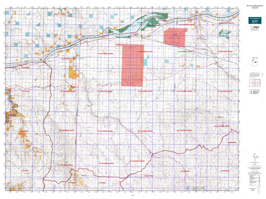 Oregon 44 Columbia Basin W Map Image
