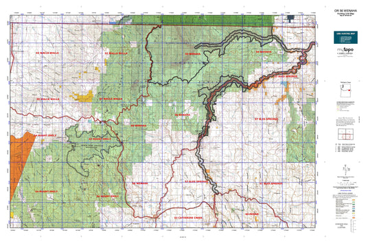 Oregon 56 Wenaha Map Image
