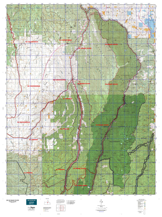 Oregon 59 Snake River Map Image