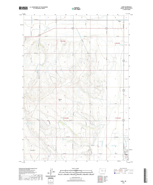 Cairo Oregon US Topo Map Image