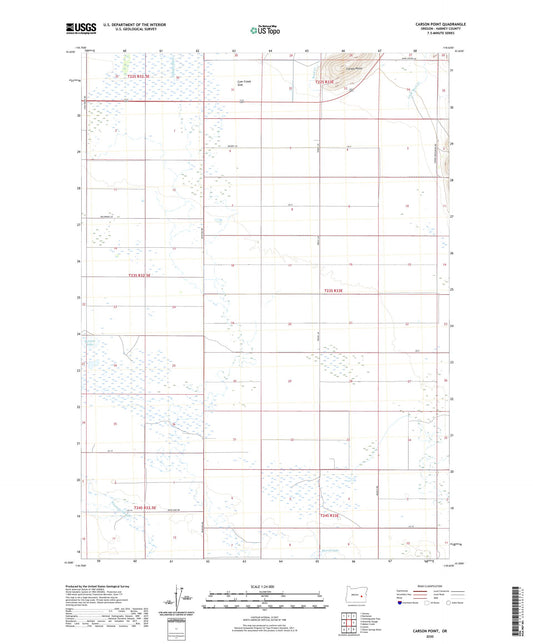 Carson Point Oregon US Topo Map Image
