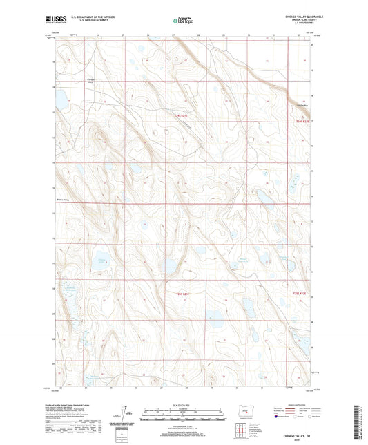 Chicago Valley Oregon US Topo Map Image