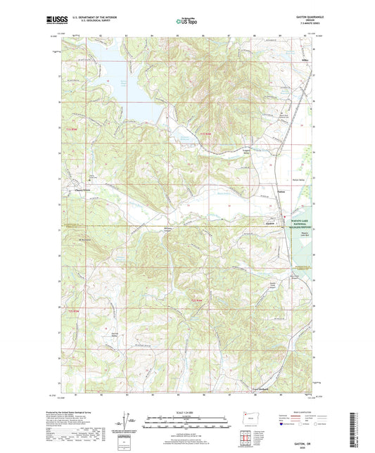 Gaston Oregon US Topo Map Image