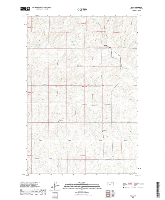 Helix Oregon US Topo Map Image