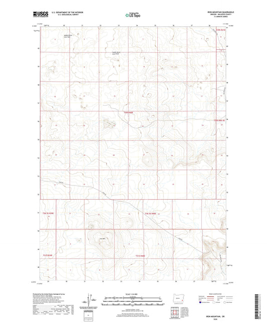 Iron Mountain Oregon US Topo Map Image