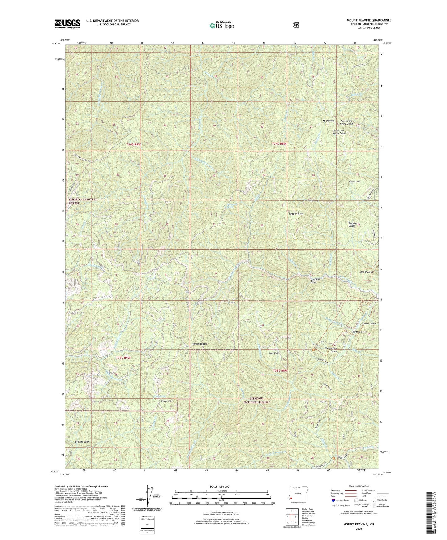 Mount Peavine Oregon US Topo Map Image