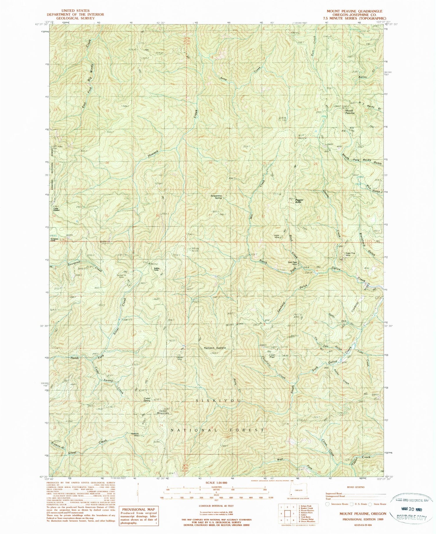 Classic USGS Mount Peavine Oregon 7.5'x7.5' Topo Map Image