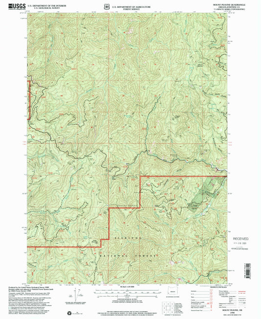 Classic USGS Mount Peavine Oregon 7.5'x7.5' Topo Map Image