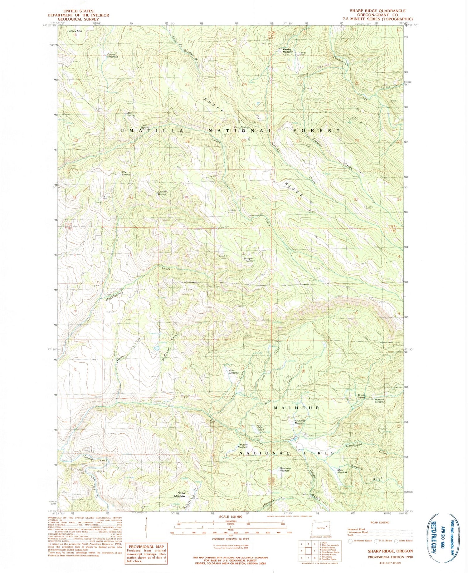 Sharp Ridge Trail Map Classic USGS Sharp Ridge Oregon 7.5'x7.5' Topo Map – MyTopo Map Store