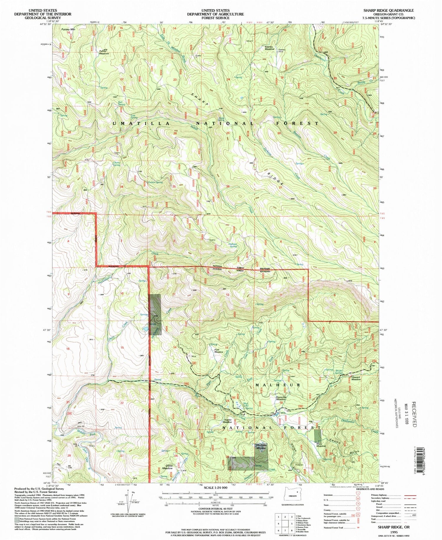 Sharp Ridge Trail Map Classic USGS Sharp Ridge Oregon 7.5'x7.5' Topo Map – MyTopo Map Store