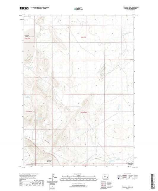 Turnbull Peak Oregon US Topo Map Image