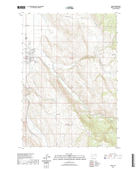 Union Oregon US Topo Map Image