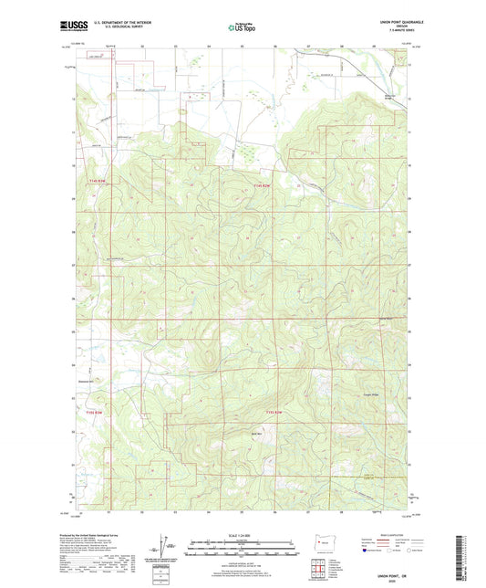 Union Point Oregon US Topo Map Image