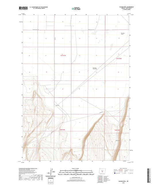 Vaughn Well Oregon US Topo Map Image