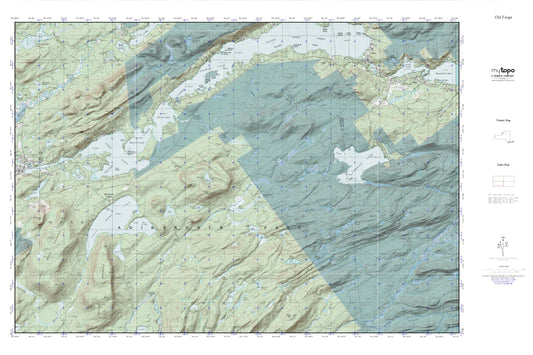 Old Forge MyTopo Explorer Series Map Image