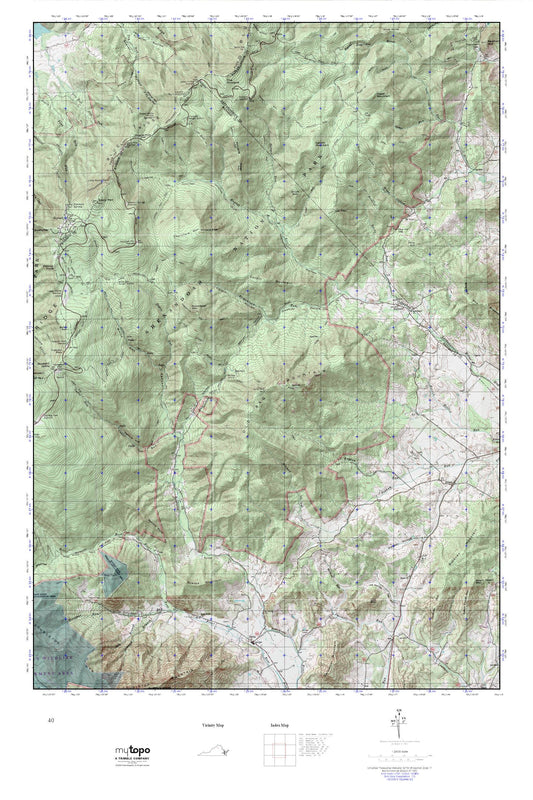 Old Rag Mountain MyTopo Explorer Series Map Image