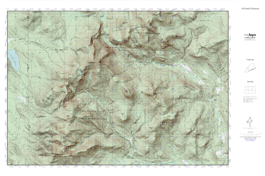 Old Speck Mountain MyTopo Explorer Series Map Image