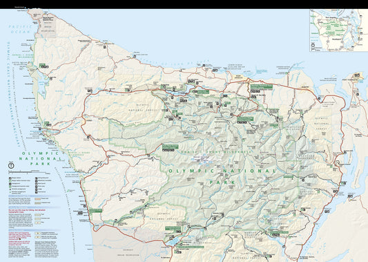 Olympic National Park Map Image
